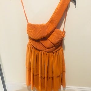 Single strap. One shoulder dress   party dress